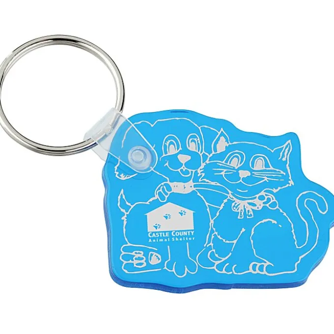 Cats & Dogs Soft Keychain - Translucent