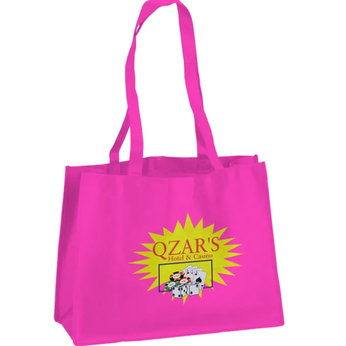 Celebration Shopping Tote - 12 inches x 16 inches - 28 inches Handles - Full Color