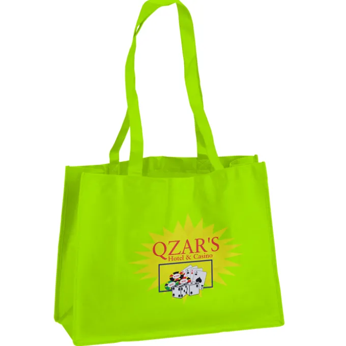 Celebration Shopping Tote - 12 inches x 16 inches - 28 inches Handles - Full Color
