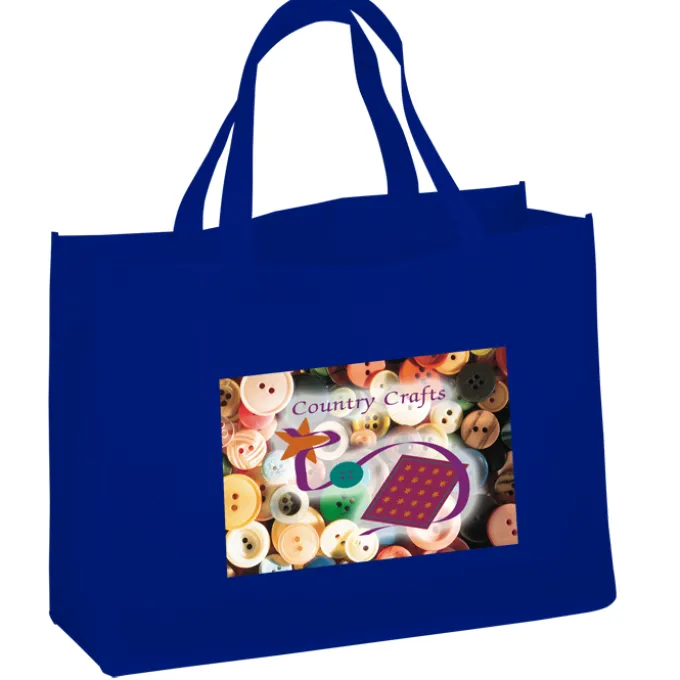 Celebration Shopping Tote - 12 inches x 16 inches - 18 inches Handles - Full Color