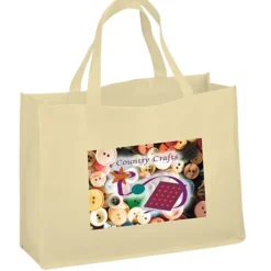 Celebration Shopping Tote - 12 inches x 16 inches - 18 inches Handles - Full Color