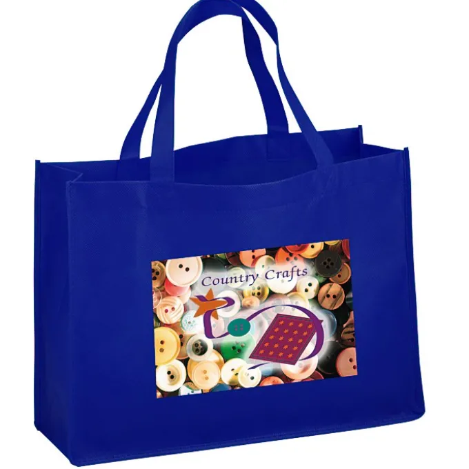Celebration Shopping Tote - 12 inches x 16 inches - 18 inches Handles - Full Color