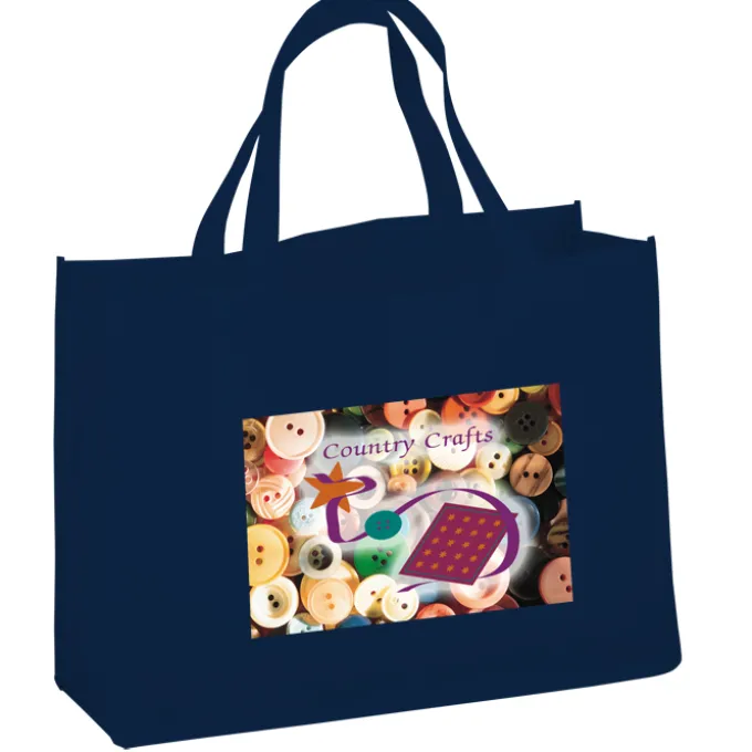 Celebration Shopping Tote - 12 inches x 16 inches - 18 inches Handles - Full Color