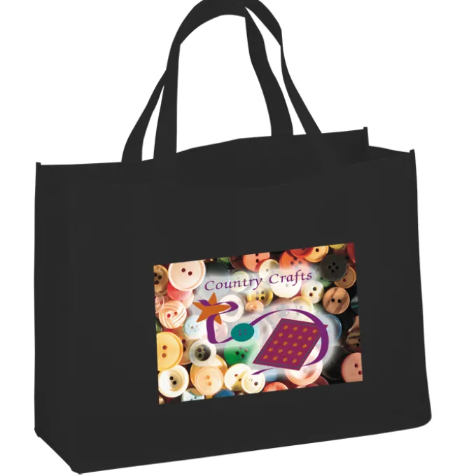 Celebration Shopping Tote - 12 inches x 16 inches - 18 inches Handles - Full Color