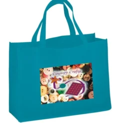 Celebration Shopping Tote - 12 inches x 16 inches - 18 inches Handles - Full Color