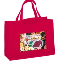 Celebration Shopping Tote - 12 inches x 16 inches - 18 inches Handles - Full Color