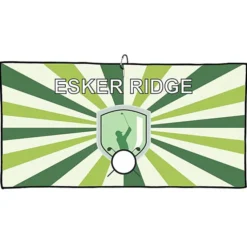 Center Clip Fairway Golf Towel with Carabiner