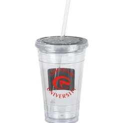 Chalkboard Tumbler with Straw - 16 oz.