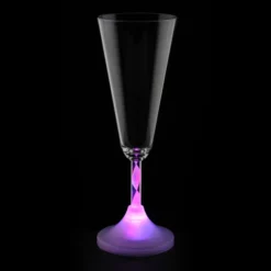 Champagne Glass with Light-Up Spiral Stem - 7 oz.