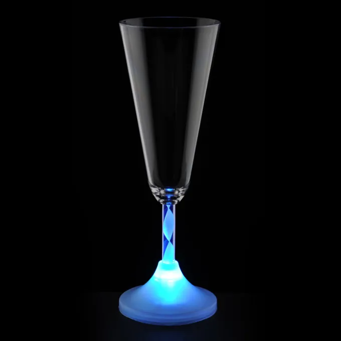 Champagne Glass with Light-Up Spiral Stem - 7 oz.