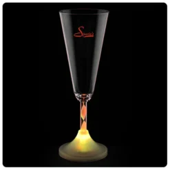 Champagne Glass with Light-Up Spiral Stem - 7 oz.