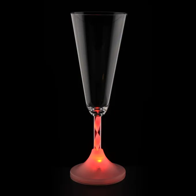 Champagne Glass with Light-Up Spiral Stem - 7 oz.