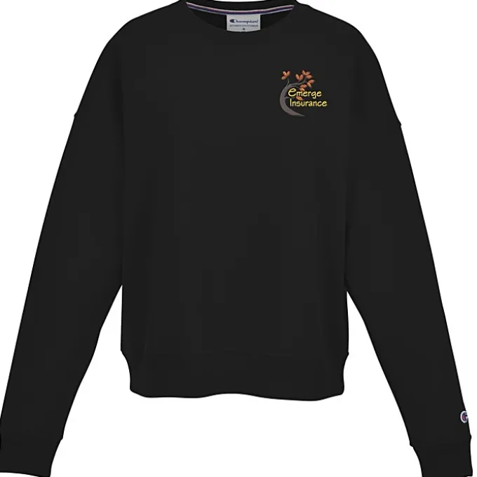 Champion Powerblend Crew Sweatshirt - Ladies' - Embroidered