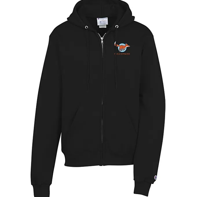 Champion Powerblend Full-Zip Hoodie - Embroidered