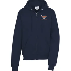 Champion Powerblend Full-Zip Hoodie - Embroidered