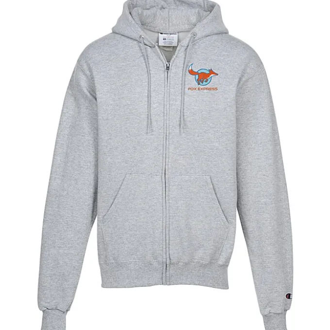 Champion Powerblend Full-Zip Hoodie - Embroidered