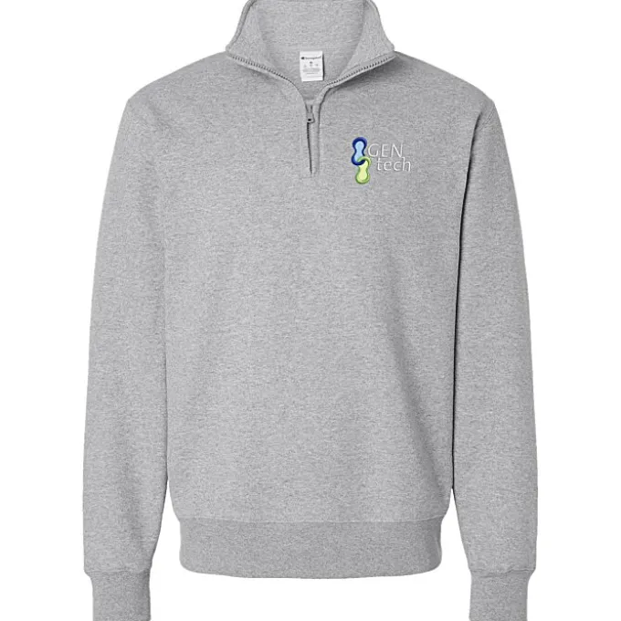 Champion PowerBlend 1/4-Zip Sweatshirt - Embroidered
