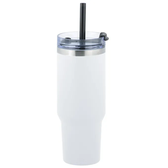 Charger Vacuum Tumbler - 40 oz - Laser Engraved