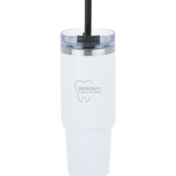 Charger Vacuum Tumbler - 40 oz - Laser Engraved