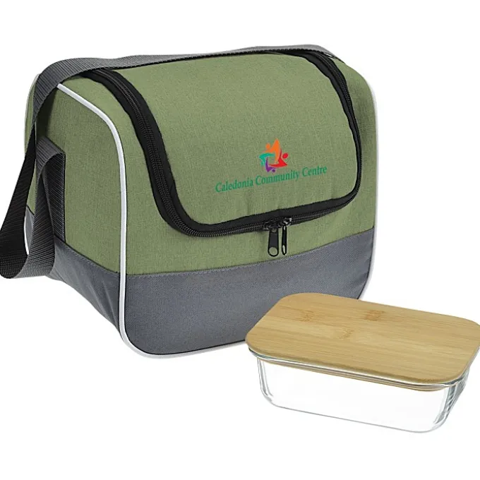Chic Lunch Cooler with Glass Container Set