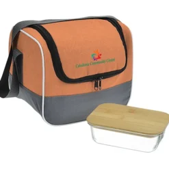 Chic Lunch Cooler with Glass Container Set