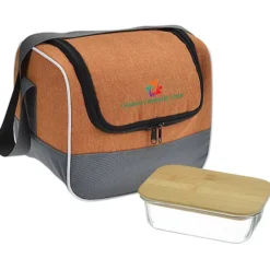 Chic Lunch Cooler with Glass Container Set
