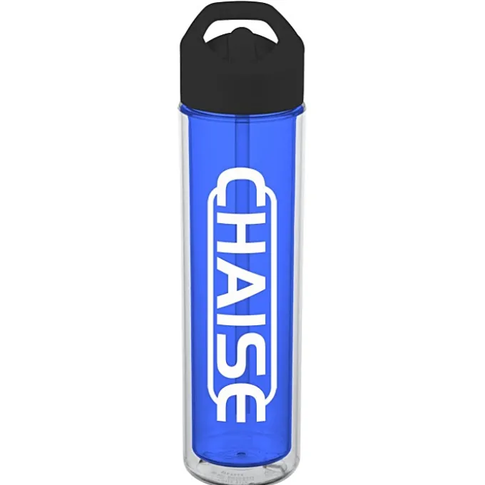 Chiller Insulated Bottle with Flip Straw Lid - 16 oz