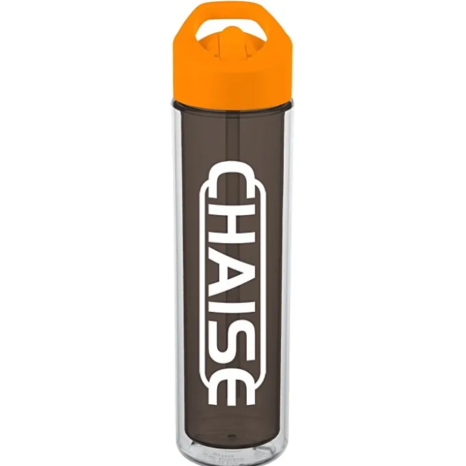 Chiller Insulated Bottle with Flip Straw Lid - 16 oz