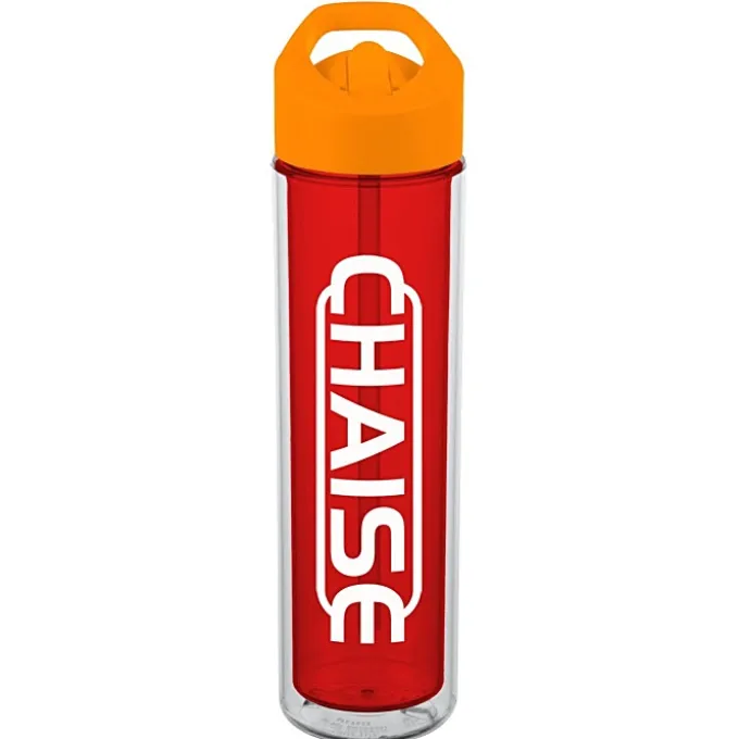 Chiller Insulated Bottle with Flip Straw Lid - 16 oz