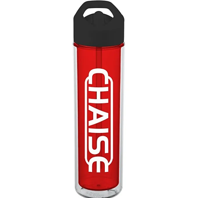 Chiller Insulated Bottle with Flip Straw Lid - 16 oz