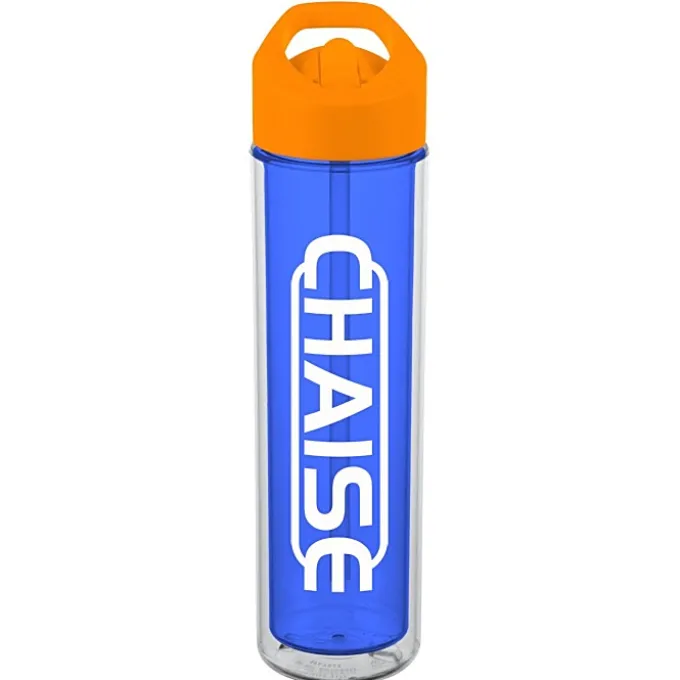 Chiller Insulated Bottle with Flip Straw Lid - 16 oz