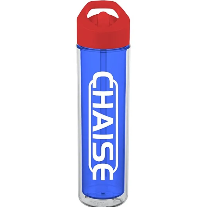 Chiller Insulated Bottle with Flip Straw Lid - 16 oz