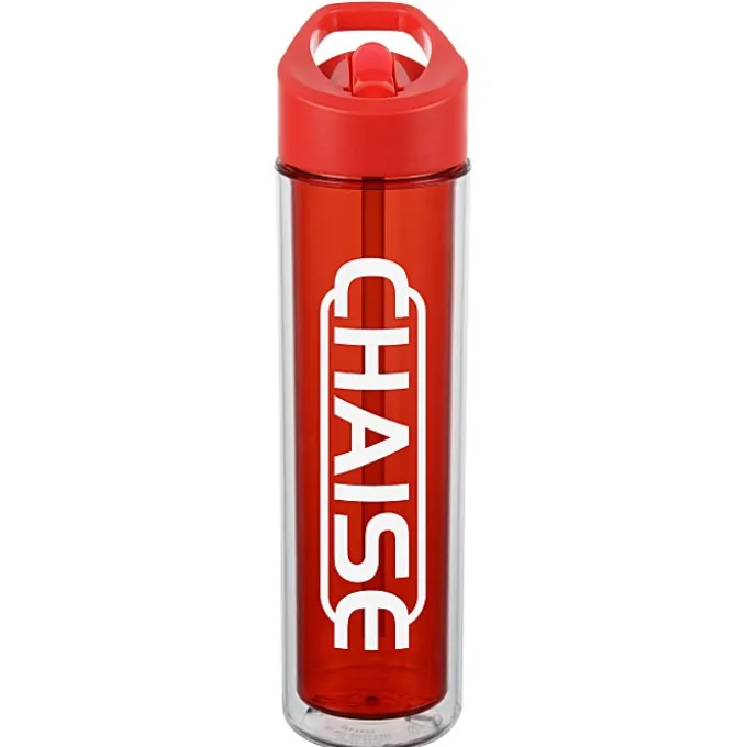 Chiller Insulated Bottle with Flip Straw Lid - 16 oz