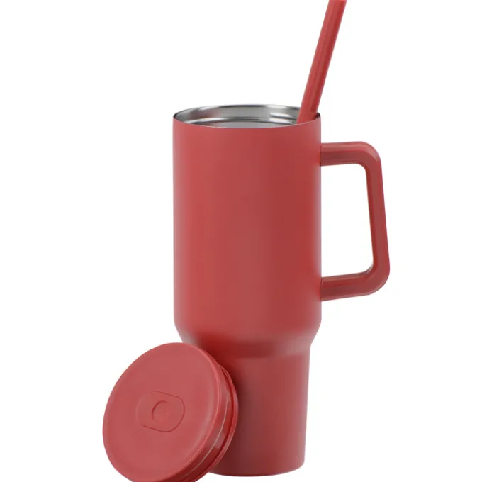 Chill Out Vacuum Mug with Straw - 40 oz. - Laser Engraved