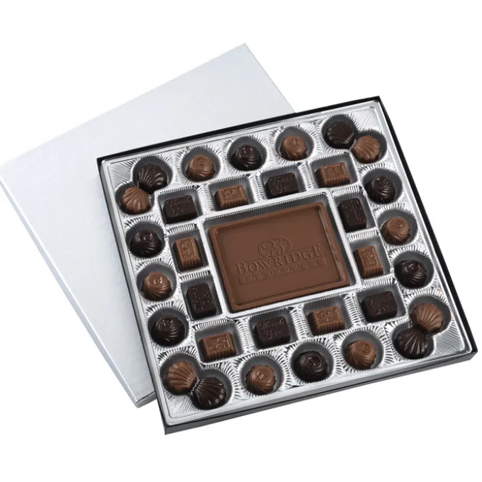Chocolate Bites - 32-Piece - Silver Box