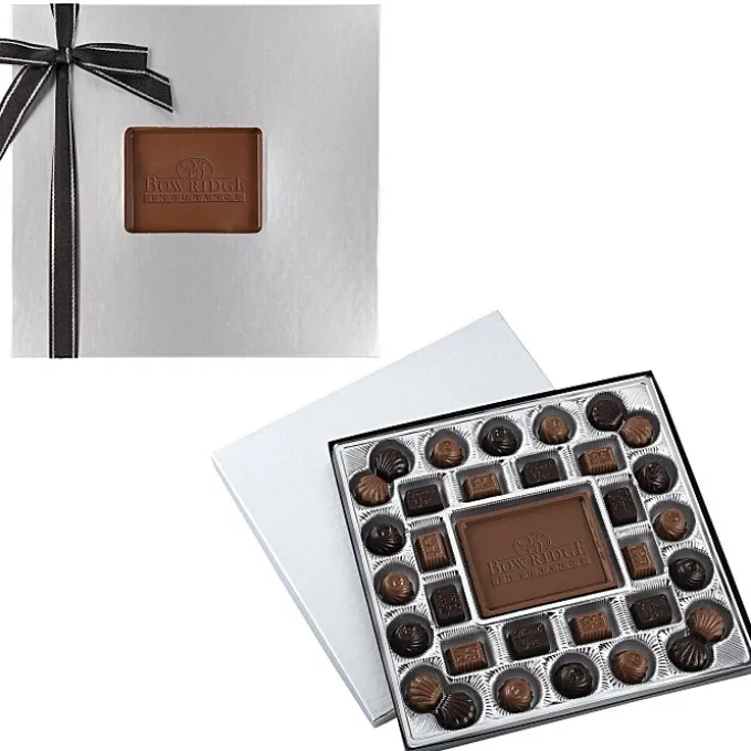 Chocolate Bites - 32-Piece - Silver Box