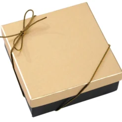 Chocolate Heart Box with Confection - Gold Box