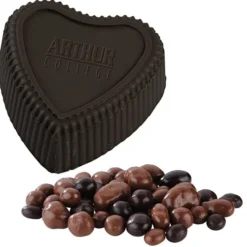 Chocolate Heart Box with Confection - Gold Box
