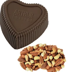 Chocolate Heart Box with Confection - Gold Box