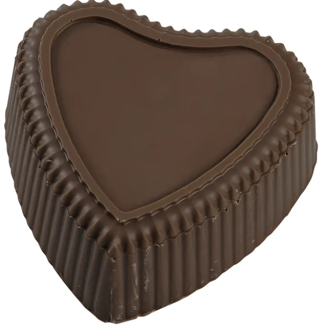 Chocolate Heart Box with Confection - Silver Box