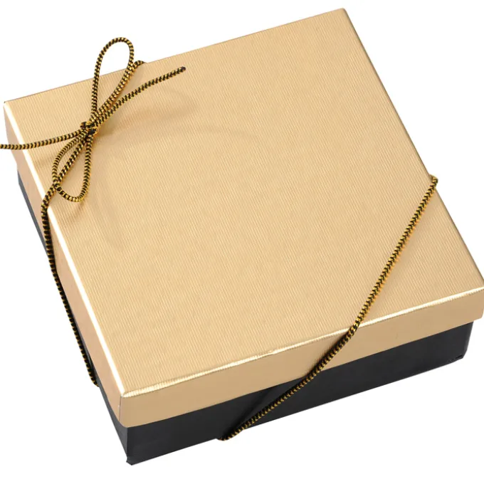 Chocolate Heart Box with Truffles - Gold Box