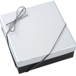 Chocolate Heart Box with Truffles - Silver Box