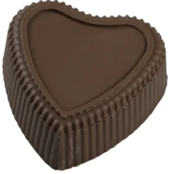 Chocolate Heart Box with Truffles - Silver Box