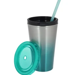 Chroma Stainless Tumbler with Straw - 16 oz.
