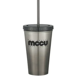 Chroma Stainless Tumbler with Straw - 16 oz.