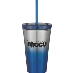 Chroma Stainless Tumbler with Straw - 16 oz. - 24 hr