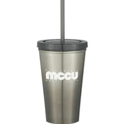Chroma Stainless Tumbler with Straw - 16 oz. - 24 hr