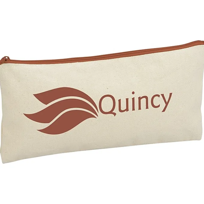 Chroma Zip Cotton Pouch - 5 1/2 inches x 11 inches