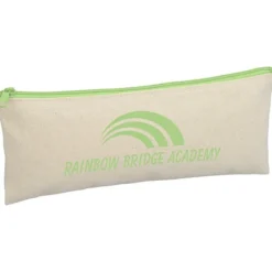 Chroma Zip Cotton Pouch - 4 inches x 9 3/4 inches