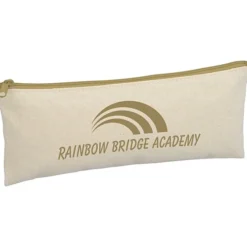 Chroma Zip Cotton Pouch - 4 inches x 9 3/4 inches